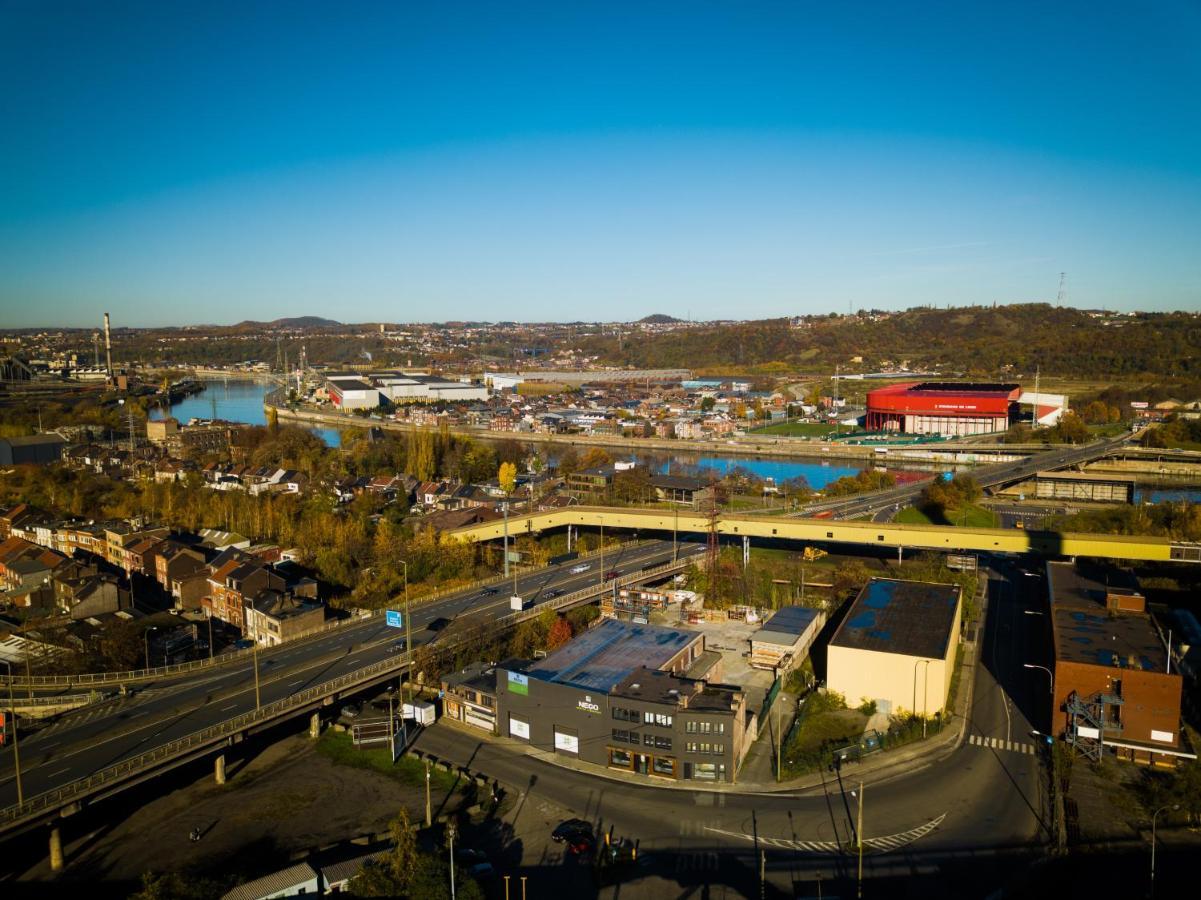 Fenetre Sur Le Standard De Liege Appartement Ougree Buitenkant foto